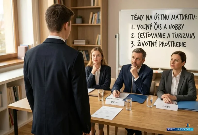 ústna maturita z angličtiny